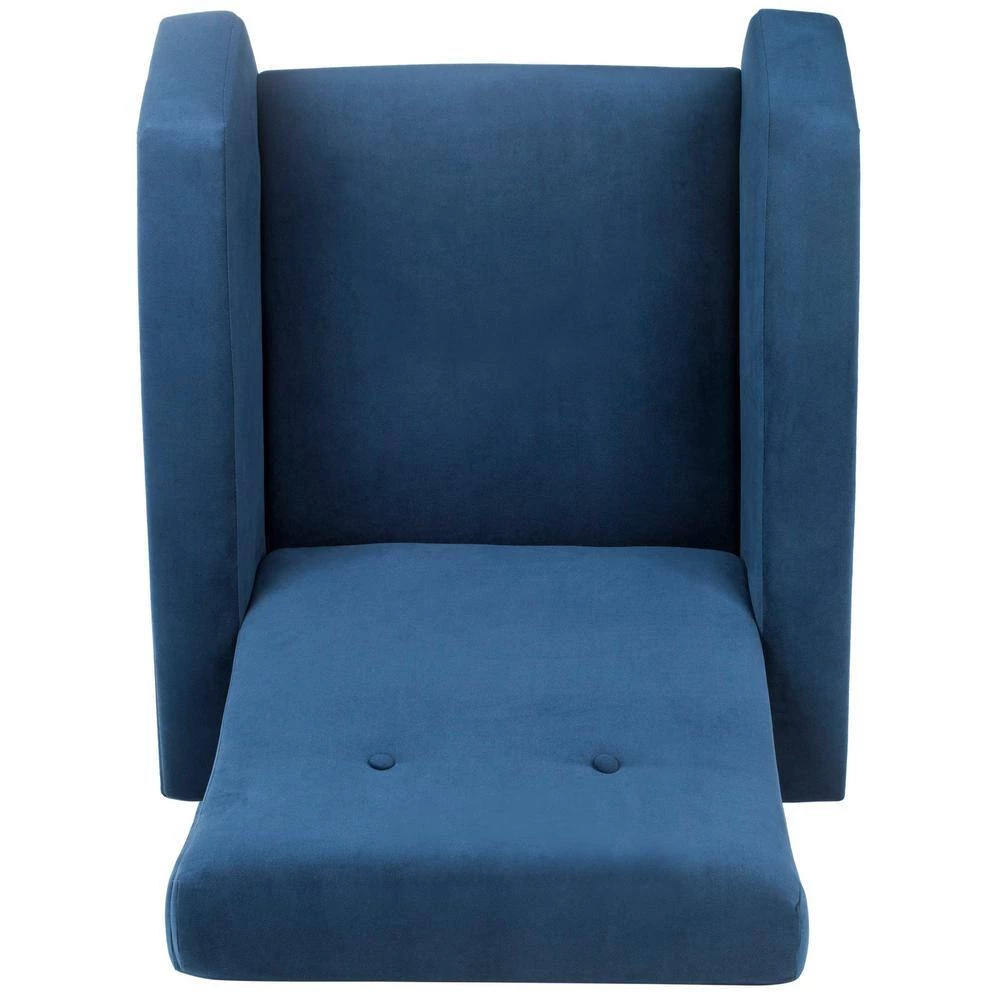 Aida Mid Century Navy/Black Chair by SAFAVIEH 7 Aida Mid Century Navy/Black Chair by SAFAVIEH - Image 5