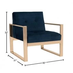 Vasco Navy Accent Chair by SAFAVIEH -Safavieh Sales Store navy safavieh accent chairs fox6290a 40 1000
