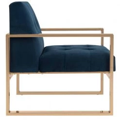 Vasco Navy Accent Chair by SAFAVIEH -Safavieh Sales Store navy safavieh accent chairs fox6290a 4f 1000