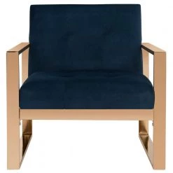 Vasco Navy Accent Chair by SAFAVIEH