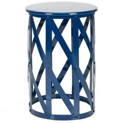 Bertram Navy End Table by SAFAVIEH