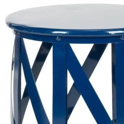Bertram Navy End Table by SAFAVIEH 10 Bertram Navy End Table by SAFAVIEH -Safavieh Sales Store navy safavieh end side tables fox3200b c3 1000