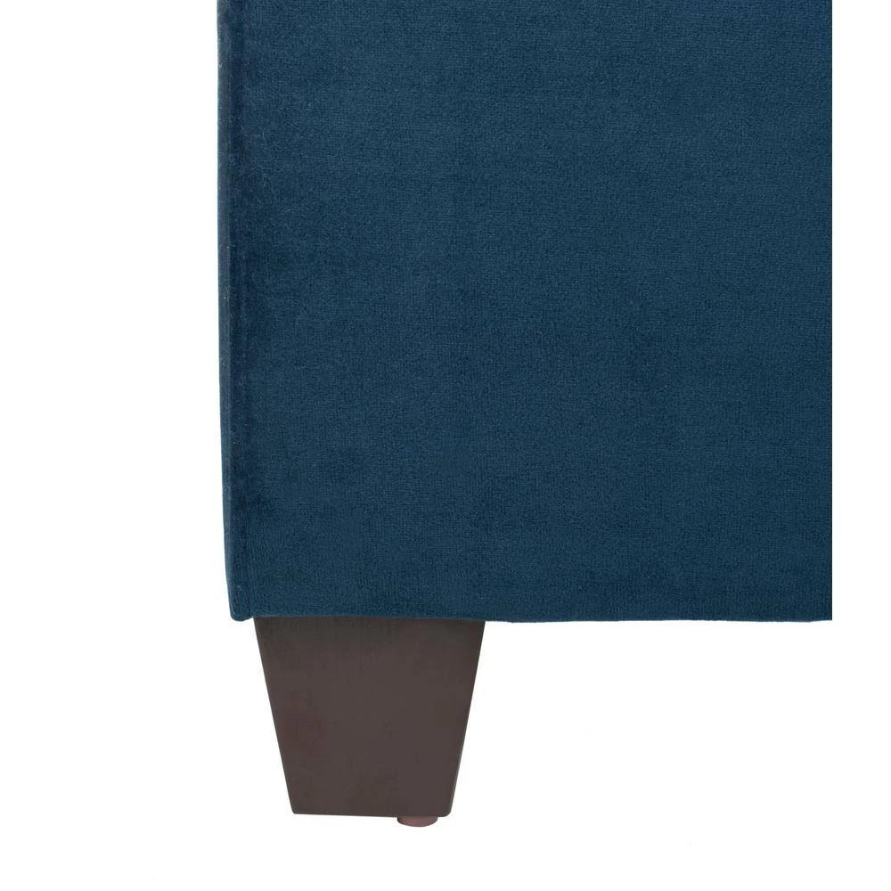 Streep Blue Full Upholstered Bed by SAFAVIEH 8 Streep Blue Full Upholstered Bed by SAFAVIEH - Image 6