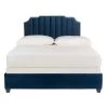 Streep Blue Full Upholstered Bed by SAFAVIEH