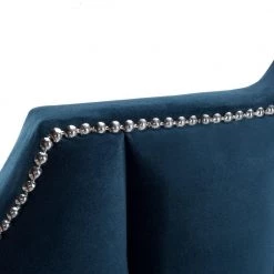 Streep Blue Full Upholstered Bed by SAFAVIEH 12 Streep Blue Full Upholstered Bed by SAFAVIEH -Safavieh Sales Store navy safavieh panel beds bed6300a f c3 1000