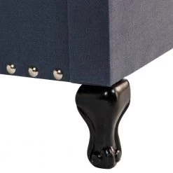 Hathaway Navy Queen Upholstered Bed by SAFAVIEH 12 Hathaway Navy Queen Upholstered Bed by SAFAVIEH -Safavieh Sales Store navy safavieh panel beds fox6214c q 4f 1000