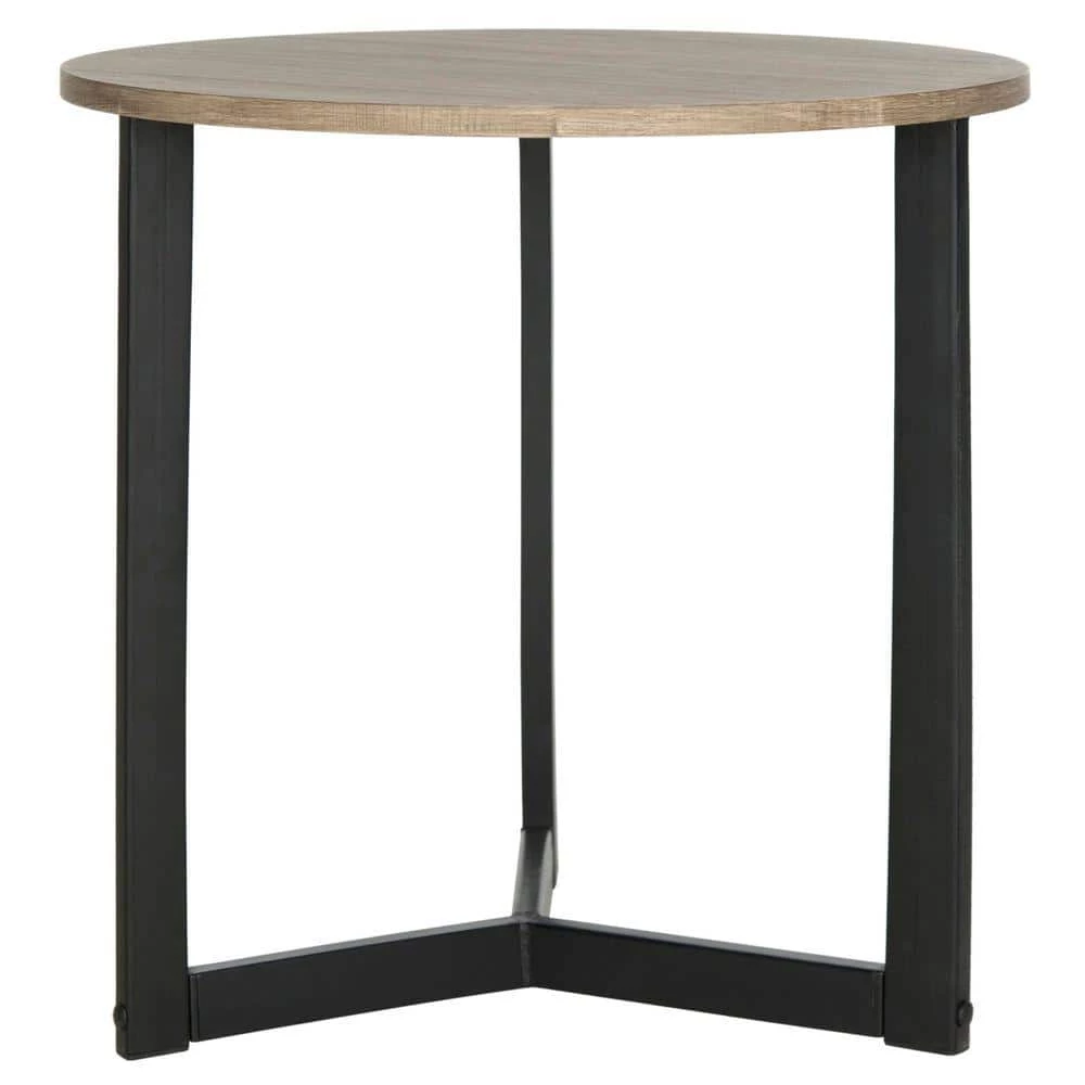 Ballard Light Brown/Black End Table by SAFAVIEH 3 Ballard Light Brown/Black End Table by SAFAVIEH