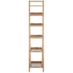 Asher 71.3 in. Brown Wood 5-shelf Bookcase by SAFAVIEH -Safavieh Sales Store oak safavieh bookcases bookshelves amh6537d c3 1000