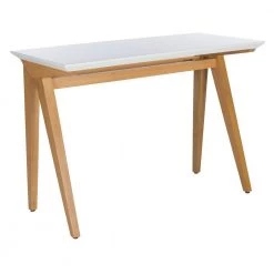 Reid 42 in. Brown/White Wood Writing Desk by SAFAVIEH -Safavieh Sales Store oak white safavieh writing desks dsk5002a 31 1000