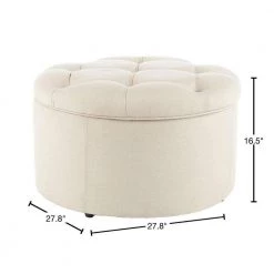Tanisha Off White Storage Ottoman by SAFAVIEH -Safavieh Sales Store off white safavieh ottomans mcr1005a 40 1000