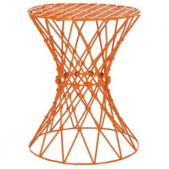 Charlotte Orange End Table by SAFAVIEH