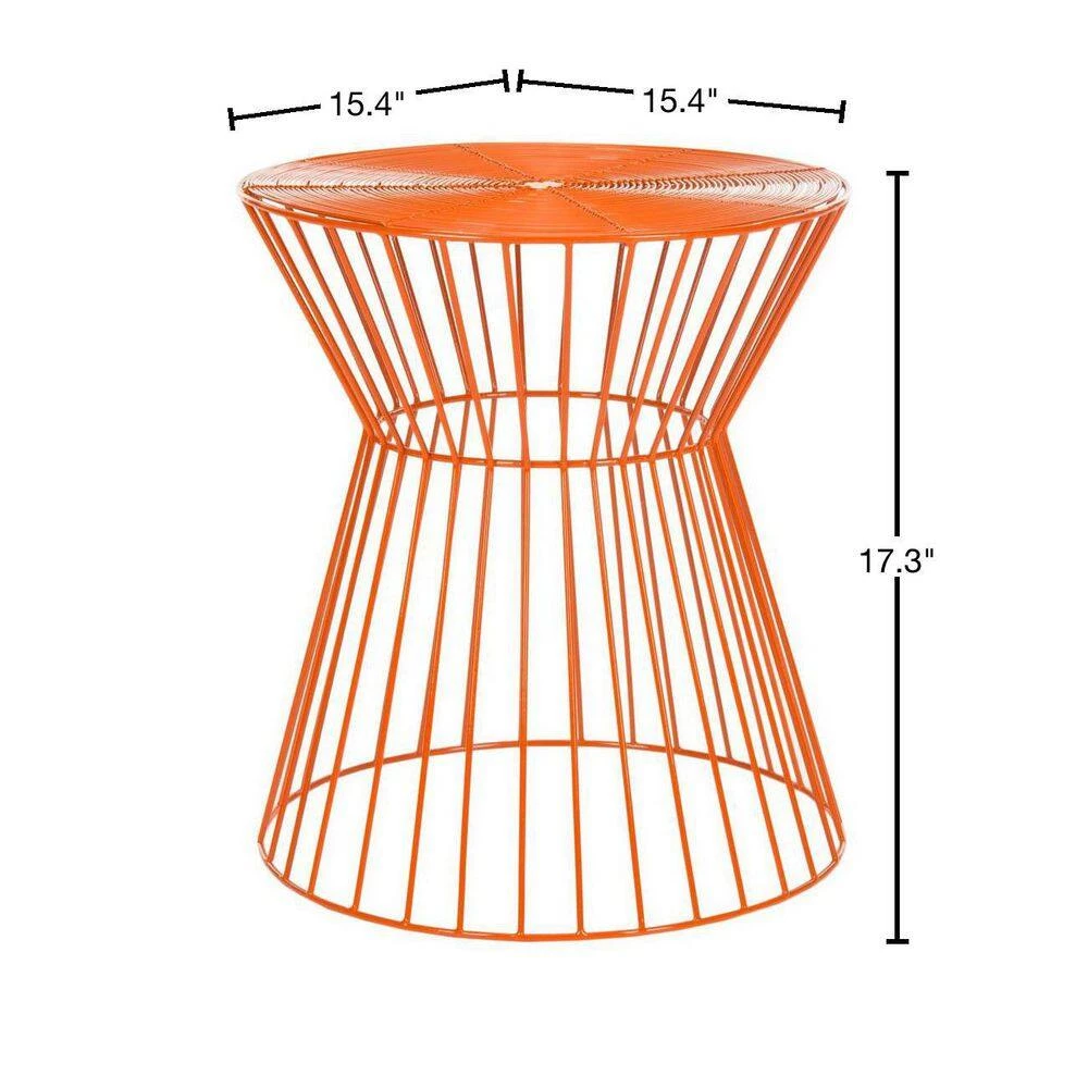 Adele Orange End Table by SAFAVIEH 5 Adele Orange End Table by SAFAVIEH - Image 3