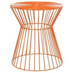 Adele Orange End Table by SAFAVIEH