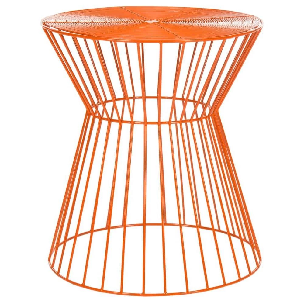 Adele Orange End Table by SAFAVIEH 3 Adele Orange End Table by SAFAVIEH