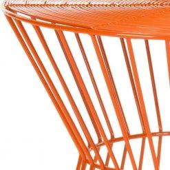 Adele Orange End Table by SAFAVIEH 10 Adele Orange End Table by SAFAVIEH -Safavieh Sales Store orange safavieh end side tables fox4511c c3 1000