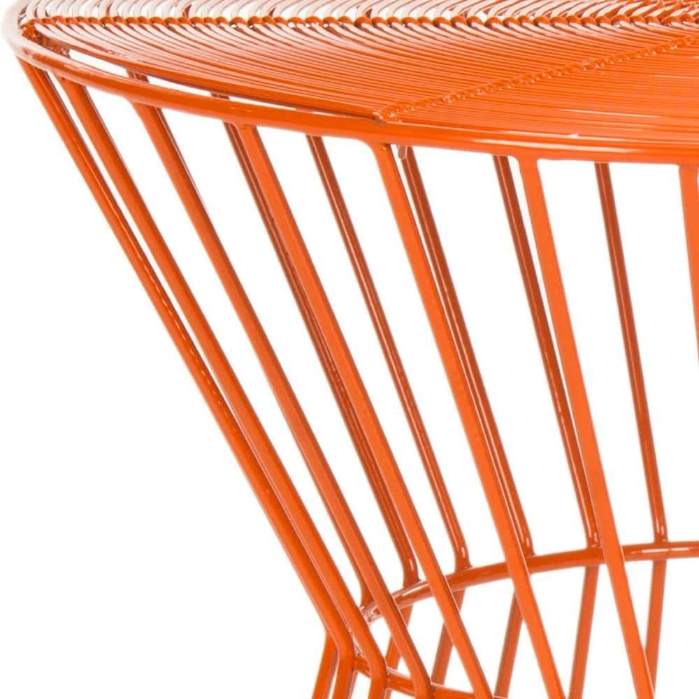 Adele Orange End Table by SAFAVIEH 6 Adele Orange End Table by SAFAVIEH - Image 4