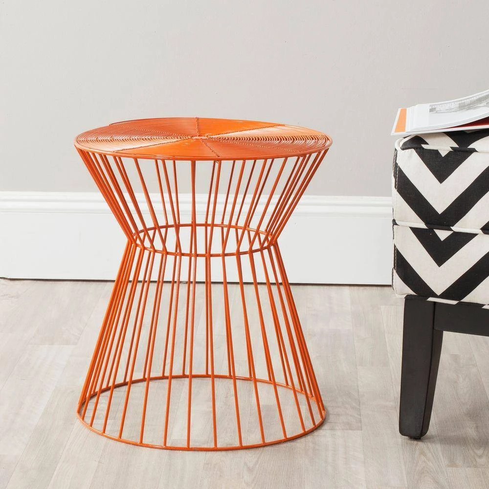 Adele Orange End Table by SAFAVIEH 4 Adele Orange End Table by SAFAVIEH - Image 2