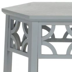 Connor Light Gray End Table by SAFAVIEH -Safavieh Sales Store pearl blue gray safavieh end side tables amh4602c 4f 1000
