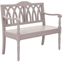 Benjamin Gray Entryway Bench by SAFAVIEH -Safavieh Sales Store quartz gray safavieh dining benches amh6500c 31 1000