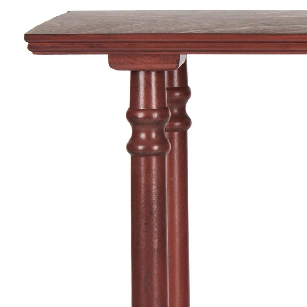 Regan 38 in. Red Wood Console Table by SAFAVIEH 7 Regan 38 in. Red Wood Console Table by SAFAVIEH - Image 5