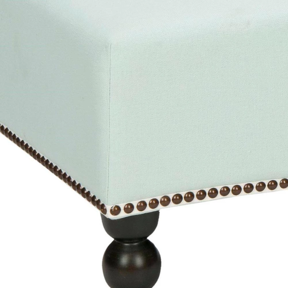 Reagan Blue/Green Upholstered Entryway Bench by SAFAVIEH 8 Reagan Blue/Green Upholstered Entryway Bench by SAFAVIEH - Image 6