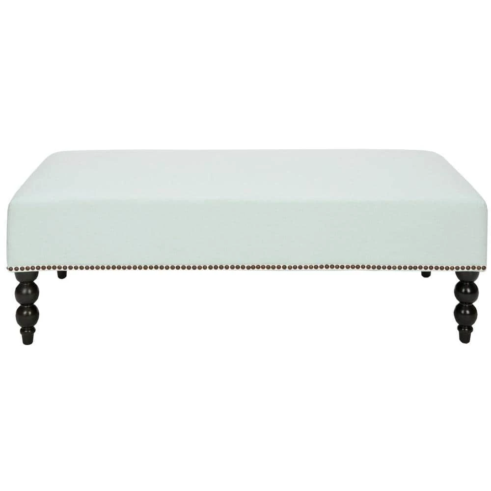 Reagan Blue/Green Upholstered Entryway Bench by SAFAVIEH 3 Reagan Blue/Green Upholstered Entryway Bench by SAFAVIEH