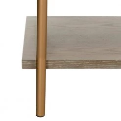 Rigby 72 in. Brown/Gold Metal 5-shelf Bookcase by SAFAVIEH 13 Rigby 72 in. Brown/Gold Metal 5-shelf Bookcase by SAFAVIEH -Safavieh Sales Store rustic oak gold safavieh bookcases bookshelves etg6206a 44 1000