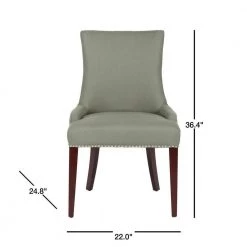 Becca Green Dining Chair by SAFAVIEH -Safavieh Sales Store sea mist cherry mahogany safavieh dining chairs mcr4502d 40 1000