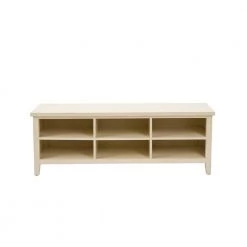 Sadie 17.71 in. Off-White Wood 6-Shelf Bookcase by SAFAVIEH