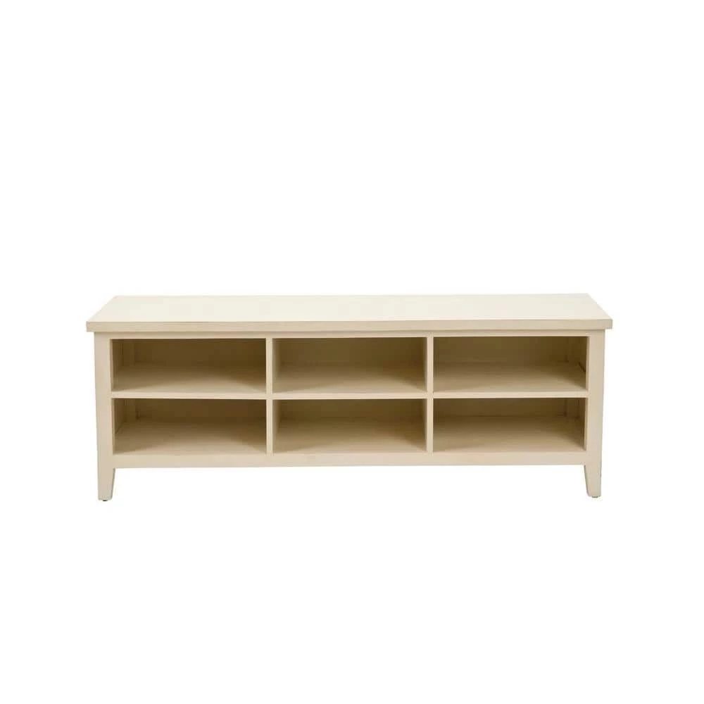 Sadie 17.71 in. Off-White Wood 6-Shelf Bookcase by SAFAVIEH 3 Sadie 17.71 in. Off-White Wood 6-Shelf Bookcase by SAFAVIEH