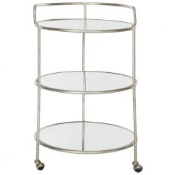Dulcinea Silver Serving Cart by SAFAVIEH