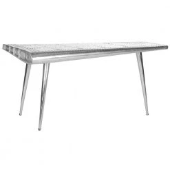 Aviator 55 in. Silver Rectangle Metal Console Table by SAFAVIEH 11 Aviator 55 in. Silver Rectangle Metal Console Table by SAFAVIEH -Safavieh Sales Store silver safavieh console tables fox7202a 31 1000
