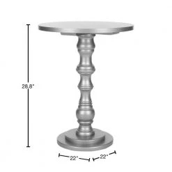 Greta Silver End Table by SAFAVIEH -Safavieh Sales Store silver safavieh end side tables amh6603e 40 1000