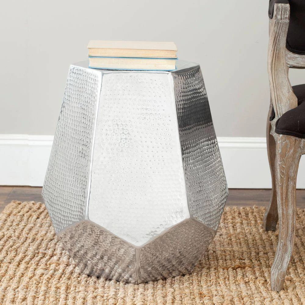 Aidan Silver End Table by SAFAVIEH 5 Aidan Silver End Table by SAFAVIEH - Image 3