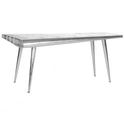 67 in. Rectangular Silver Writing Desk with Open Storage by SAFAVIEH -Safavieh Sales Store silver safavieh writing desks fox7201a 4f 1000
