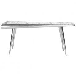 67 in. Rectangular Silver Writing Desk with Open Storage by SAFAVIEH