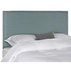 Sydney Blue Queen Upholstered Headboard by SAFAVIEH