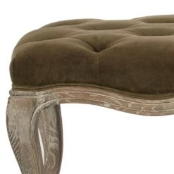 Ramsey Green Upholstered Entryway Bench by SAFAVIEH -Safavieh Sales Store spruce safavieh bedroom benches mcr4577e 1f 1000