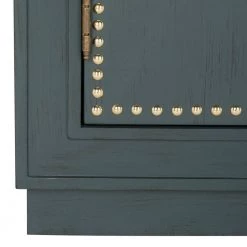 Azuli 2-Door Green/Gold Nightstand Chest by SAFAVIEH -Safavieh Sales Store steel teal gold safavieh accent cabinets chs6406c c3 1000