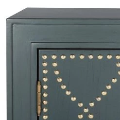 Yuna 2-Door Blue/Green Nightstand Chest by SAFAVIEH 16 Yuna 2-Door Blue/Green Nightstand Chest by SAFAVIEH -Safavieh Sales Store steel teal gold safavieh accent cabinets chs6407c 44 1000