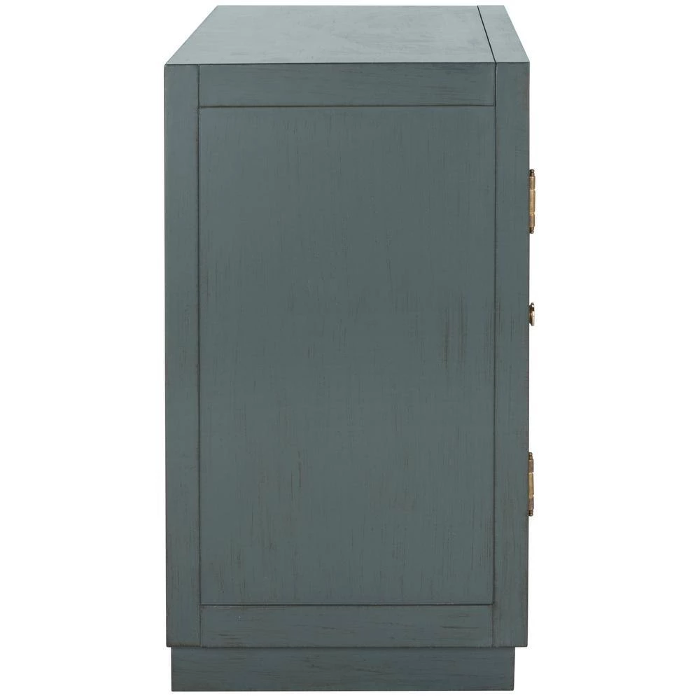 Yuna 2-Door Blue/Green Nightstand Chest by SAFAVIEH 7 Yuna 2-Door Blue/Green Nightstand Chest by SAFAVIEH - Image 5