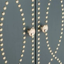 Yuna 2-Door Blue/Green Nightstand Chest by SAFAVIEH 12 Yuna 2-Door Blue/Green Nightstand Chest by SAFAVIEH -Safavieh Sales Store steel teal gold safavieh accent cabinets chs6407c 77 1000