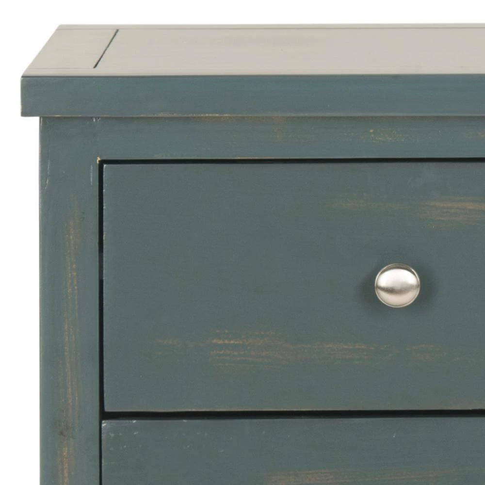 Deniz Steel Teal Storage End Table by SAFAVIEH 7 Deniz Steel Teal Storage End Table by SAFAVIEH - Image 5