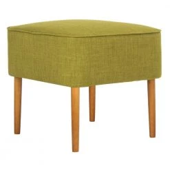 Eli Green Accent Ottoman by SAFAVIEH -Safavieh Sales Store sweet pea green natural oak safavieh ottomans mcr4608a 31 1000