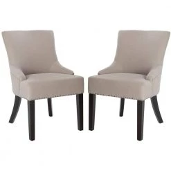 Lotus Beige Side Chair (Set of 2) by SAFAVIEH