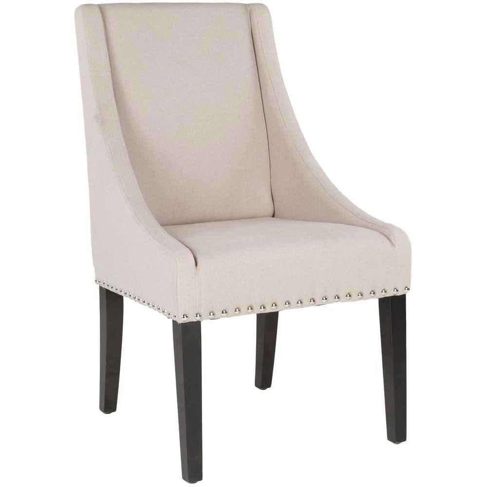 Britannia Beige/Black Side Chair (Set of 2) by SAFAVIEH 8 Britannia Beige/Black Side Chair (Set of 2) by SAFAVIEH - Image 6