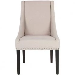 Britannia Beige/Black Side Chair (Set of 2) by SAFAVIEH 15 Britannia Beige/Black Side Chair (Set of 2) by SAFAVIEH -Safavieh Sales Store taupe espresso safavieh accent chairs mcr4702c set2 4f 1000