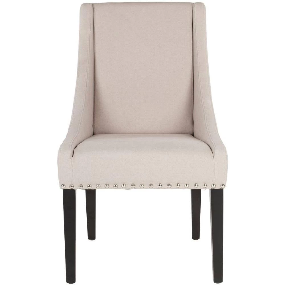 Britannia Beige/Black Side Chair (Set of 2) by SAFAVIEH 7 Britannia Beige/Black Side Chair (Set of 2) by SAFAVIEH - Image 5