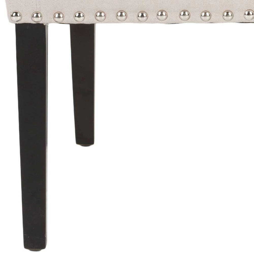 Britannia Beige/Black Side Chair (Set of 2) by SAFAVIEH 6 Britannia Beige/Black Side Chair (Set of 2) by SAFAVIEH - Image 4