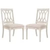 Selena Taupe/Rustic Gray 19 in. H Linen Side Chair (Set of 2) by SAFAVIEH -Safavieh Sales Store taupe rustic gray safavieh dining chairs fox6265c set2 64 1000